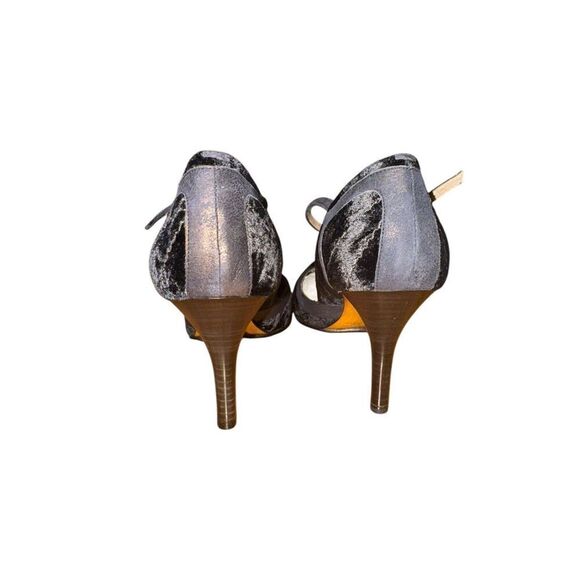 Kenneth Cole Black Suede With Ankle Strap Women's Sz 10 Great Condition - Picture 9 of 10